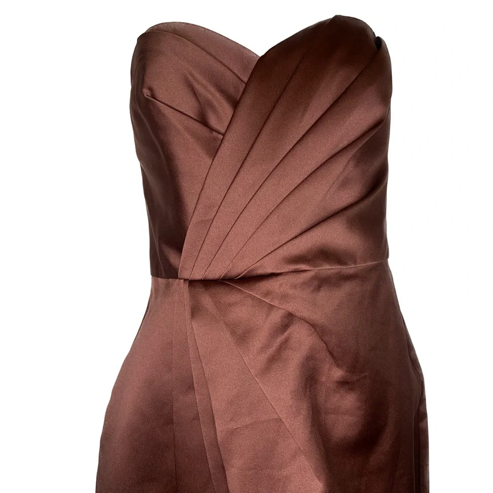 Davids Bridal 🌺 rosewood sleeveless classy dress size 4 - Picture 4 of 6